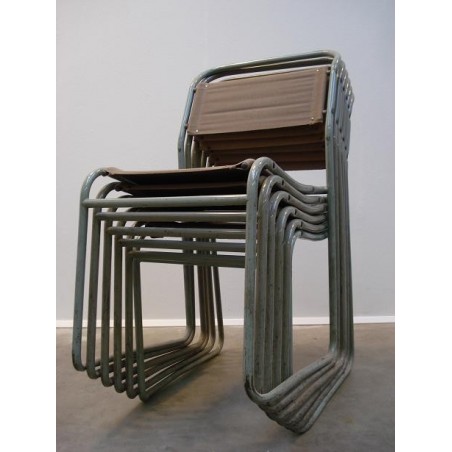 Bruno Pollock Stacking chairs set van 6