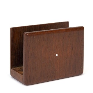 Small vintage Danish letter holder in teak