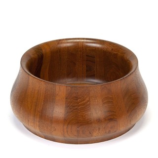 Teakhouten vintage saladeschaal merk Scanlook