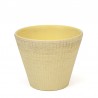 Yellow small vintage flower pot from ADCO