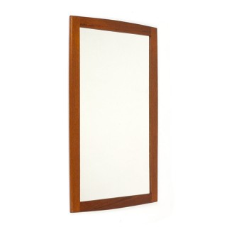 Danish small model vintage teak mirror