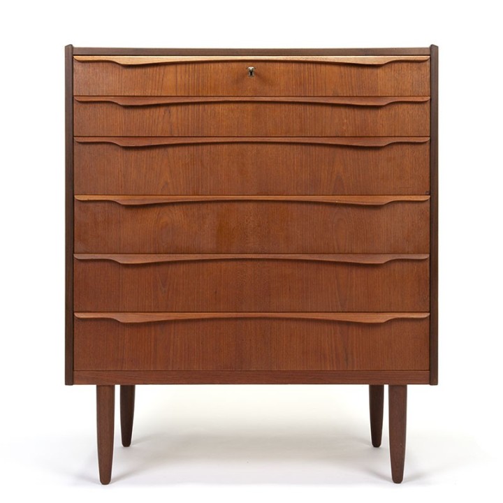 Vintage chest of drawers in teak from Denmark with special