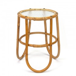 Vintage bamboo plant table