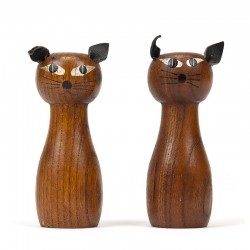 Danish vintage salt and pepper set designed as cats