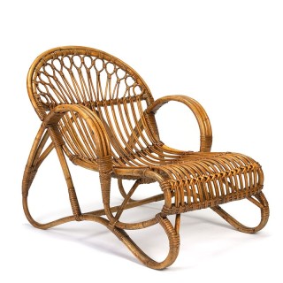 Rattan vintage armchair/ lounge chair