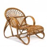 Rotan vintage fauteuil/ lounge stoel