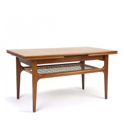 Danish extendable vintage coffee table by Trioh