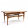 Danish extendable vintage coffee table by Trioh
