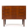 Chest of drawers Danish vintage model with 4 drawers in teak