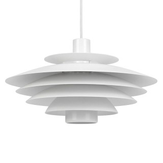 White vintage model Danish hanging lamp