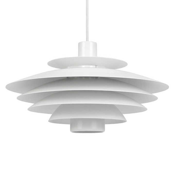 Wit vintage model Deense hanglamp