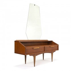 Vintage teak dressing table with large mirror