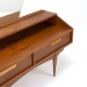 Vintage teak dressing table with large mirror
