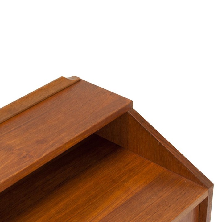 Vintage teak dressing table with large mirror