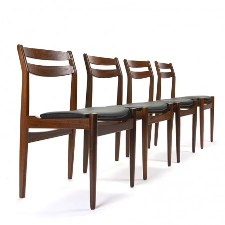 Set of vintage design chairs design Henning Kjaernulf