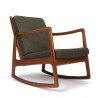 Danish vintage rocking chair design Ole Wanscher model FD110