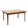 Danish vintage teak extendable dining table from the sixties