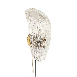 Glazen vintage design wandlamp vijftiger jaren