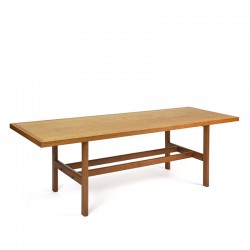 Oak vintage coffee table design Borge Mogensen for FDB