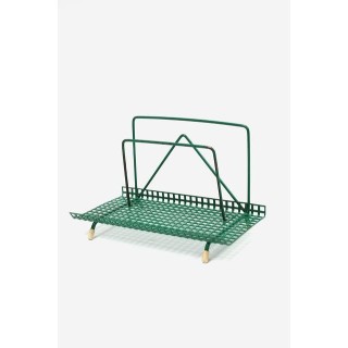 Mail holder perforated metal green - Retro Studio