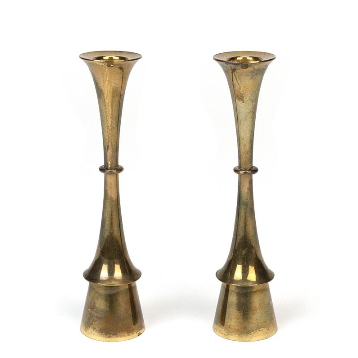 Vintage set of 2 Hyslop candlesticks