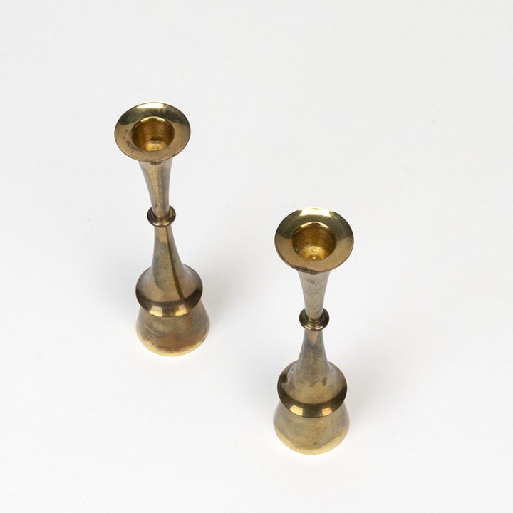 Vintage set of 2 Hyslop candlesticks