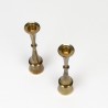 Vintage set van 2 Hyslop kandelaars