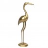 Brass vintage XL crane bird