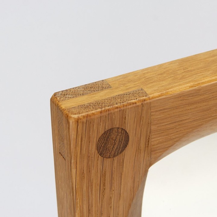 Large Danish Aksel Kjersgaard model 168 oak mirror