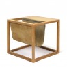 Danish Aksel Kjersgaard side table with newspaper rack in oak