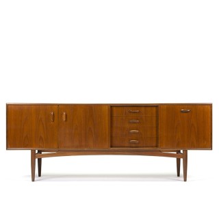 Gplan groot vintage Brasilia dressoir in teakhout
