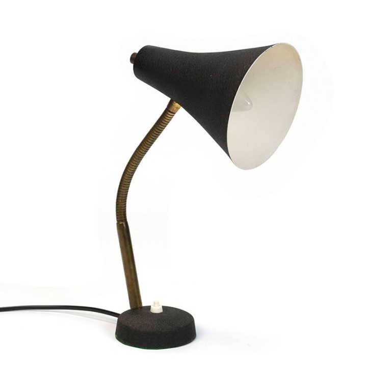 Black vintage fifties table lamp