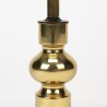 Sixties vintage brass table lamp with black shade