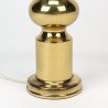 Sixties vintage brass table lamp with black shade