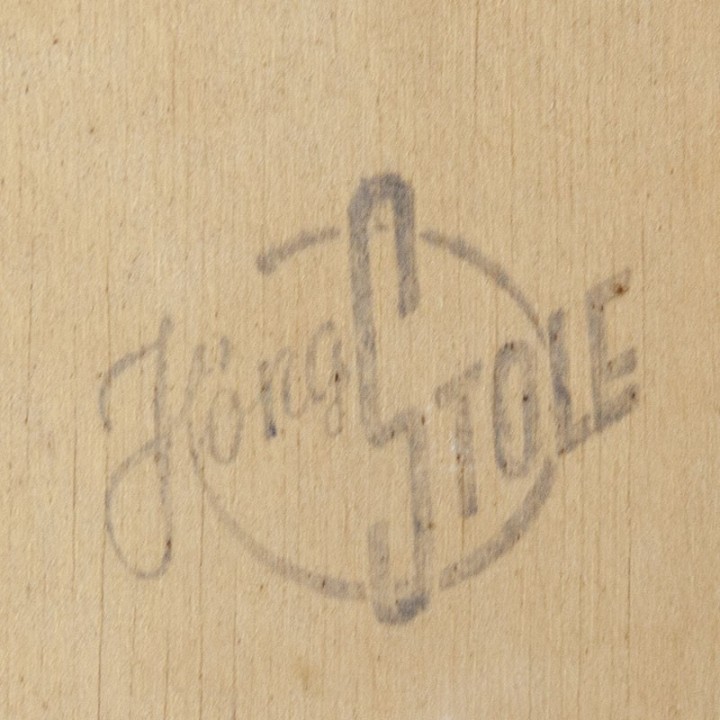 Vintage Deense eettafel of bureaustoel uit de Hong stolefabrik