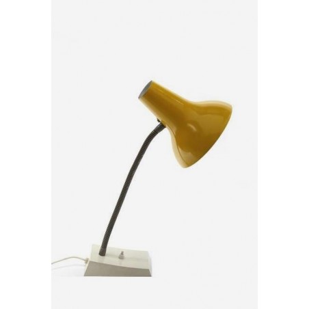 Bureaulamp met gele kap