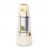 Foreign vintage vase white with abstract decor