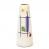 Foreign vintage vase white with abstract decor