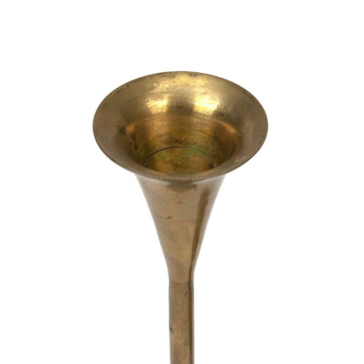 Set brass vintage candlesticks fifties