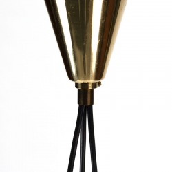 Vintage design hanglamp met 3 glazen kelken