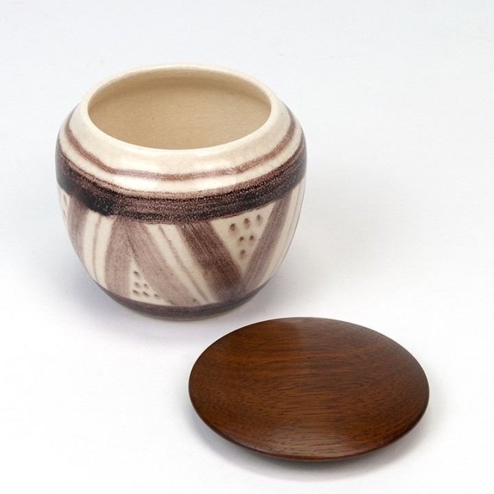 Ravelli number 319 vintage jar with lid