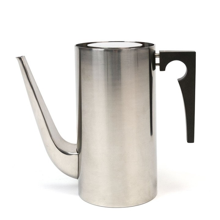 Vintage koffiekan Stelton Cylinda lijn ontwerp Arne Jacobsen