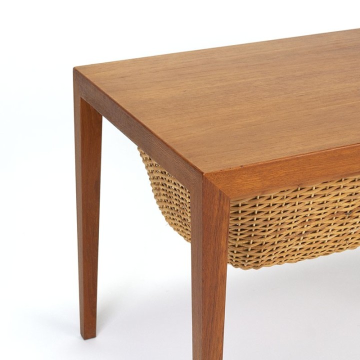Severin Hansen vintage side table / sewing kit table