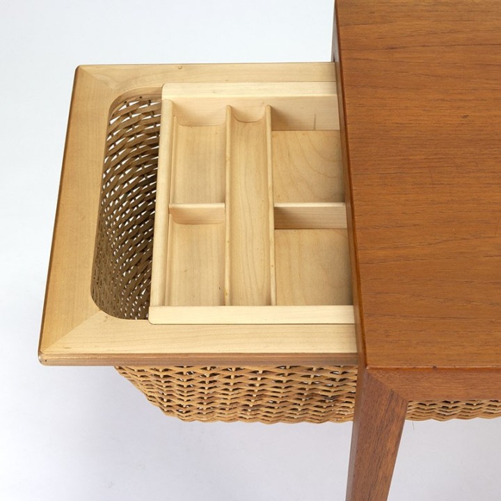 Severin Hansen vintage side table / sewing kit table