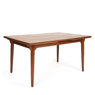 Vintage Deense design eettafel model 50 van Omann Jun