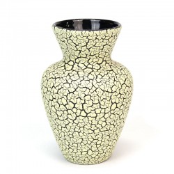 Crackled vintage earthenware vase