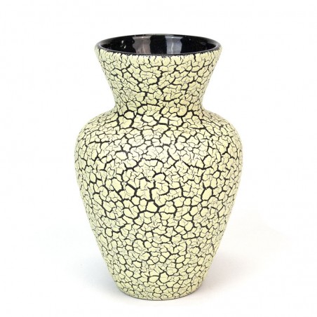 Crackled vintage earthenware vase
