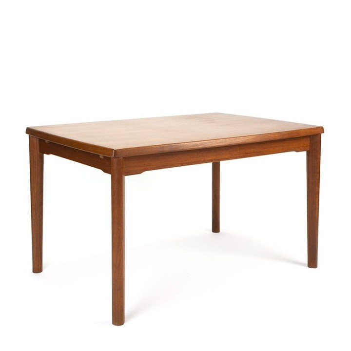 Uitschuifbare vintage Deense design eettafel in teak