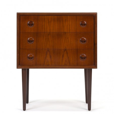 Danish luxury mid-century vintage chest of drawers with 3