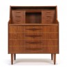 Large Danish teak vintage secretary